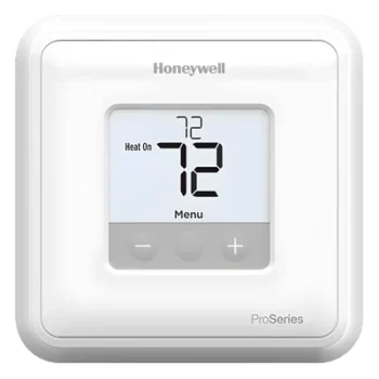 Termostato No Programable / 1 Etapa Calor/Frío / 20 a 30 VAC o 750 mV / Pantalla 2.37 in² con Retroiluminación LED / Montaje UWP
