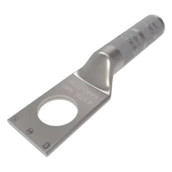 Terminal de Ojo de Compresión / Barril Largo / Cobre Galvanizado / Conductor 1/0 AWG / Tornillo 1/4" / Diseño Compacto