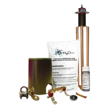 Kit de tierra física modelo TG45AB con Electrodo Magnetoactivo, capacidad: 45 AMP