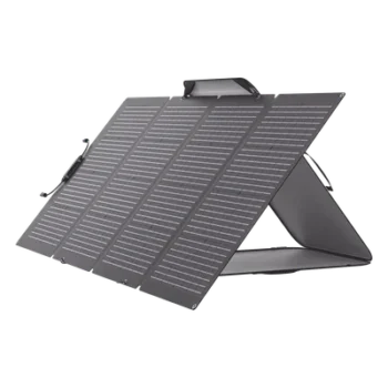 Módulo Solar Bifacial, Portátil y Flexible de 220W Recomendado para Estaciones Portátiles EFD330, EFD350 ó EFD500 / Ajuste de Ángulo / Carga Eficiente / Incluye Cable XT60 a MC4