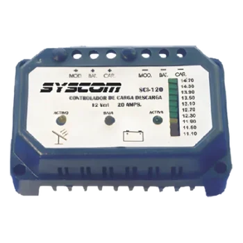 Controlador de Carga Solar / 20 A / 24 Vcc / Protección de Baterías