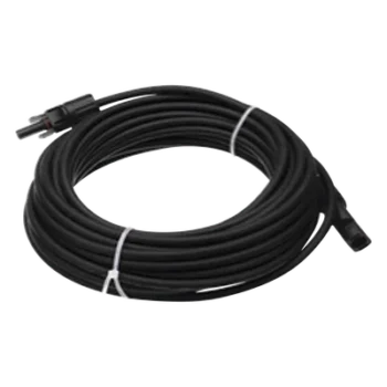 Cable Fotovoltaico 50 m, Negro, Calibre 10 AWG con Terminales MC4 en Ambos Extremos