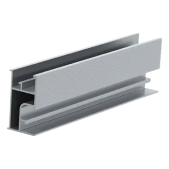 Riel 3 para montaje de módulos fotovoltaicos de aluminio anodizado de 4400mm.