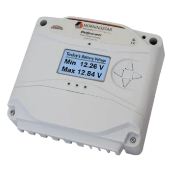 Controlador de Carga Solar MPPT / 25 A / LCD / TrakStar 99% / 12V-24V / 1100 W / 3.6 ft
