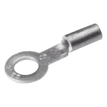 Zapata Terminal de Ojillo BURNDY para Tornillo de 1/4" (6 mm) y Calibre 12-10 AWG.