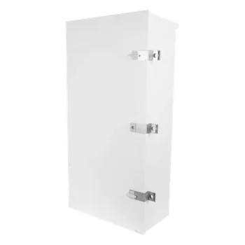 Gabinete para instalación de 3 Baterías PL110D12, Fabricado en Lámina Galvanizada, Accesorios para piso o poste (No incluidos)