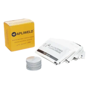 Tabletas de Soldadura Exotérmica ApliWeld-T / Compuesto Ø43 mm / 20 Piezas / Unión Molecular Permanente / Alta Conductividad