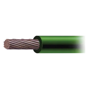 Cable de Cobre Recubierto THW-LS Calibre 4 AWG 19 Hilos Color Verde (500 Metros)
