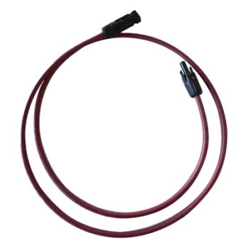 Cable Fotovoltaico, 1 m, Rojo, Calibre 10 AWG con Terminal MC4-M en ambos extremos