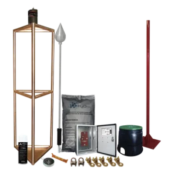 Kit Pararrayo con Accesorios para Protección de Diámetro de 300m.