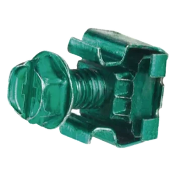 KIT 4 Tuercas Enjauladas No. 12-24, 4 Tornillos Rosca 1/2" Verde.