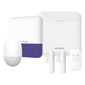 Kit de Alarma Inalámbrica / 48 Zonas / LAN y Wi-Fi 2.4 GHz / Sirena Exterior 110 dB / Batería de Respaldo 35 h / PIR 15 m (49.2 ft)