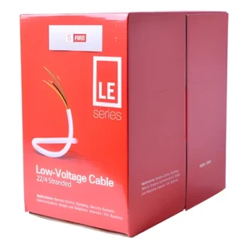Cable para Alarma / 4 Conductores / 22 AWG / CCA / Bobina 305 m (1000 ft) / PVC Retardante a la Flama / Blanco