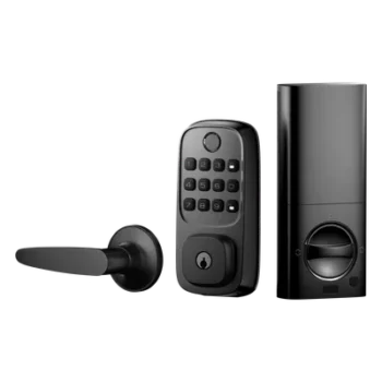 Cerradura Inteligente WiFi / Escáner de Huellas Dactilares / Teclado Numérico / Control por App / 8 Baterías AA / Bloqueo Manual y Automático / Compatible con Puertas 35-55 mm