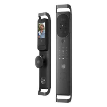 Cerradura Inteligente Multibiométrica / Reconocimiento Facial + Venas Palma + Huella Digital / Teclado Numérico + Tarjetas IC + NFC / Pantalla HD 4.5 Pulgadas / Wi-Fi 2.4 GHz / Doble Batería 6500 mAh / App Smart