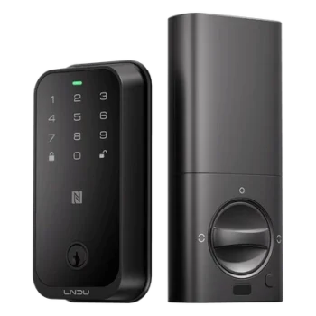 Cerradura Inteligente con Huella Digital / WiFi Integrado / Compatible Apple HomeKit / Teclado Táctil / Alimentación Dual 8 Baterías AA / IP54
