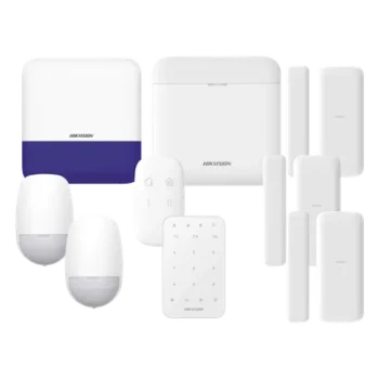 Kit de Alarma Inalámbrica / 48 Zonas / 6 Dispositivos Incluidos / 433 MHz / Batería de Respaldo 12 h / WiFi / IP65