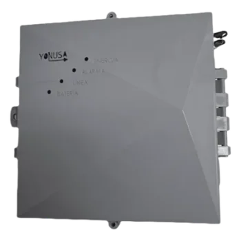 Energizador Perimetral / 10,000 Volts / 10,000 m (32,808 ft) Lineales / Alimentación AC 127-220V o Solar / Control Remoto RF 433 MHz / Respaldo Batería 5 Días