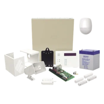 Kit de Panel de Alarma Cableado / 48 Zonas / Teclado con Receptor Inalámbrico / 3 Particiones / Sirena 30 W / Batería 4 Ah