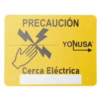 Letrero de Precaución / Estireno Serigrafiado 2 Tintas / Protección UV / 4 Perforaciones / 21.8 x 17 cm