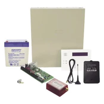 Panel de Alarma Híbrido / 48 Zonas / Comunicador Celular 4G LTE-M/5G / Teclado-Receptor Inalámbrico / 3 Particiones / 48 Códigos de Usuario