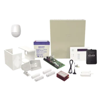 Kit de Alarma Antirrobo / Panel de Control con Teclado Inalámbrico / Comunicador 4G LTE-M/5G / Sensor PIR 18 m (59.1 ft) / Sirena 30 W / 2 Contactos Magnéticos