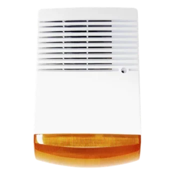 Sirena Estrobo para Exterior / 120 dB / IP65 / Luz Estroboscópica 12 VDC / Anti-Sabotaje