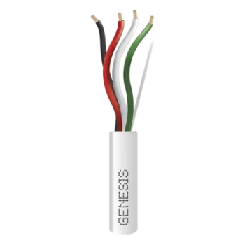 Cable para Alarma / 4x18 AWG / Riser / 305 m (1000 ft) / UL 1666 / FT4 / Blanco