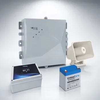 Energizador de Cerco Eléctrico / 12,000 V Disuasivo / Control Wi-Fi / Respaldo de Batería 3 Días / Detección de Intrusión / IP Resistente a Lluvia y UV