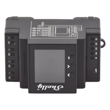Relevador Inteligente / 4 Canales / 10A por Canal / Wi-Fi 2.4 GHz y Ethernet / Bluetooth / Pantalla 1.8" / Riel DIN / 110-230 V