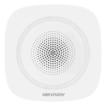 Sirena Inalámbrica Interior / 110 dB / Estrobo Azul / 433 MHz / AES-128 / 3 Tipos de Alarma