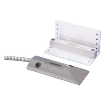 Contacto Magnético de Uso Rudo / Soporte en L Ajustable / Cable Blindado 60 cm (23.6 in) / Gap 60 mm (2.36 in) / Sellado con Epóxico / NC 28 VDC