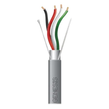 Cable para Alarma / 2 Pares 18 AWG / Bobina 305 m (1000 ft) / Blindado / Riser / Gris
