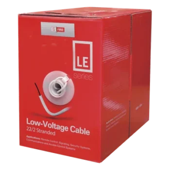 Cable para Alarma / 2x22 AWG / CCA / PVC Retardante a la Flama / Bobina 305 m (1000 ft) / Blanco