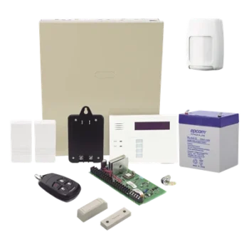 Kit Panel de Alarma / 40 Zonas Inalámbricas / 3 Particiones / Teclado-Receptor 6160RF / Sensor de Movimiento / 2 Contactos Magnéticos / Control Remoto