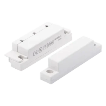 Contacto Magnético para Puertas y Ventanas / Gap 33 mm / NC Normalmente Cerrado / 12 VCC / Cubierta Protectora / 63 mm Largo
