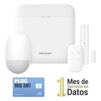 Kit de Alarma Inalámbrico / 48 Zonas / GSM 3G/4G / Wi-Fi 2.4 GHz / Cifrado AES-128 / 433 MHz / Batería de Respaldo