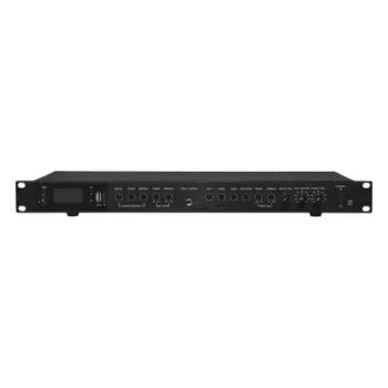 Amplificador de Audio / 2 x 60W / 4-8Ω / Bluetooth USB SD / Efectos Delay Echo Repeat / 1.59 x 0.69 x 0.14 ft