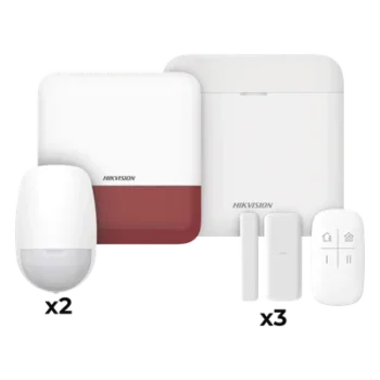 Kit de Alarma Inalámbrico / 48 Zonas / 2 PIR / 3 Contactos Magnéticos / Sirena Exterior 110 dB / Wi-Fi / Batería de Respaldo 12 h