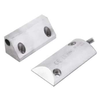 Contacto Magnético de Piso / Salida Dual NC/NA / GAP 65 mm (2.5 in) / Cubierta de Aluminio / Cable Blindado 55 cm / Certificación UL & CE