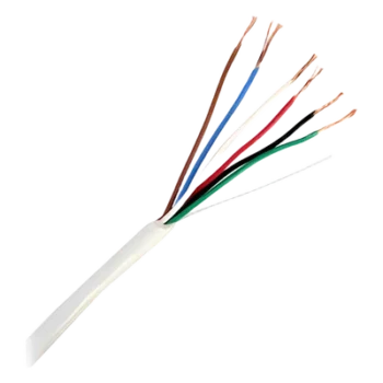 Bobina de Cable / 305 m (1000 pies) / 6 x 22 AWG / Cobre / CMR / Interior / Control de Accesos / Alarmas / Automatización / Interfonos