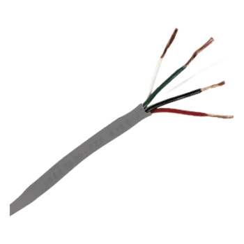Bobina de 305 m (1000 ft) / Cable de Cobre / 4 x 18 AWG / Tipo Alarmas UL / Para Interior / Color Gris / Multi-Propósito