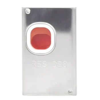 Interruptor de Atraco Silencioso / Contactos DPDT / Cubierta de Acero Inoxidable / Restablecimiento con Llave / UL636