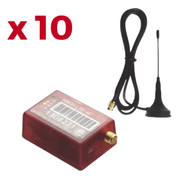 Kit Comunicadores de Alarma / 10 Unidades / 4G LTE-M y 5G / SIM Multicarrier / Compatible 99% Paneles / Control Remoto vía App