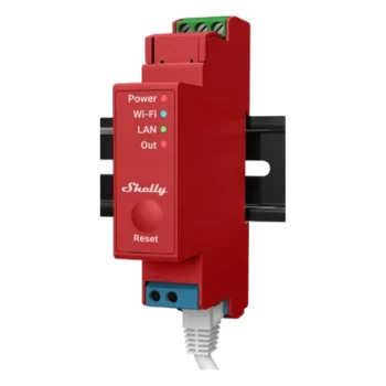 Relevador / Interruptor inteligente WiFi/Ethernet/Bluetooth / 1 canal / 16A / Medición de consumo AC / Montaje en riel DIN / 52.5 ft temperatura operación