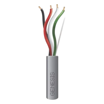 Cable para Alarma / 4 Conductores 16 AWG / 2 Pares / Riser / 152 m (500 ft) / Gris