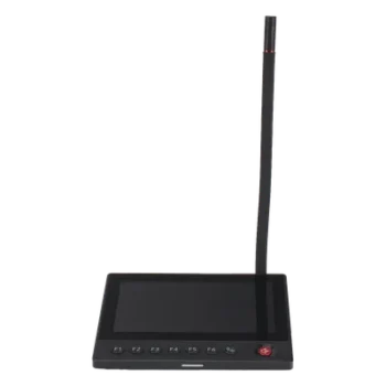 Micrófono IP de Red / Pantalla Táctil 7" / 6 Teclas Programables / PoE 12 VCD / RJ45 10/100 Mbps