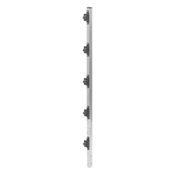 Poste de Paso para Cerca Electrificada / Aluminio PTR 1 m (3.28 ft) / Perfil Cuadrado 1" / 5 Aisladores Incluidos