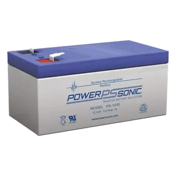 Batería de Respaldo AGM/VRLA / 12V / 3.4 Ah @20hr / 5 Años Vida Útil / Terminales F1 / Caja ABS Resistente