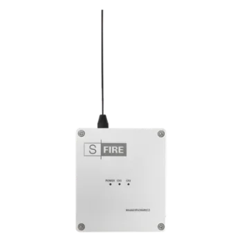 Receptor Inalámbrico / Alcance 2500 m (8202.1 ft) / 2 Salidas de Relevador Tipo C / Frecuencia 433.92 MHz / Contacto Seco para Panel de Alarma